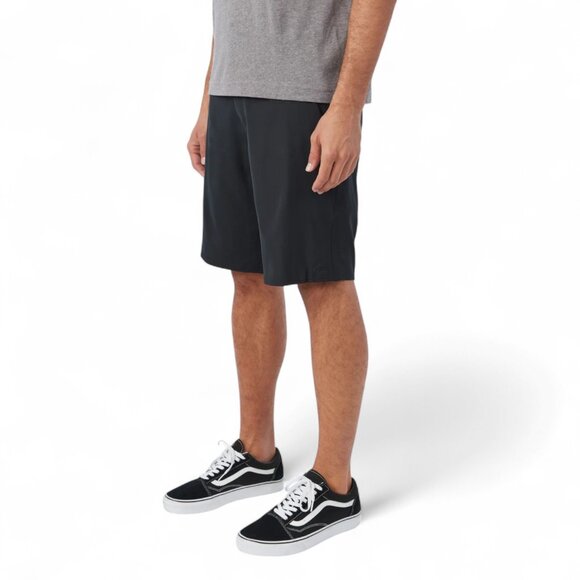 O'Neill Hybrid Shorts Size 34-36 in Black DWR Hyperfreak Stretch HyperDRY EUC - Picture 1 of 7
